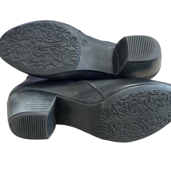 Eric Michael Black Leather Aquastop Warm Riding Boots size 42 - Picture 3 of 3